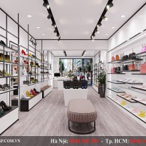 Thiết kế shop giày dép và túi xách YM sang chảnh tại Hải Phòng